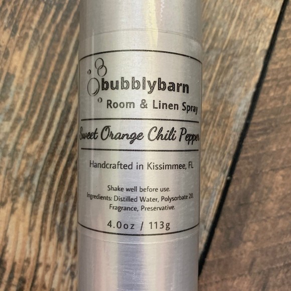 2 Room & Linen Spray Bubble Luscious Sweet Orange Chili Pepper Small Batches - Picture 5 of 6